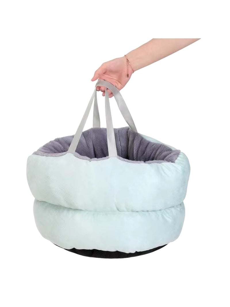 Portable Soft Dog Bed Kennel Multifunction Cat Cushion House Sleeping Accessory 91AD