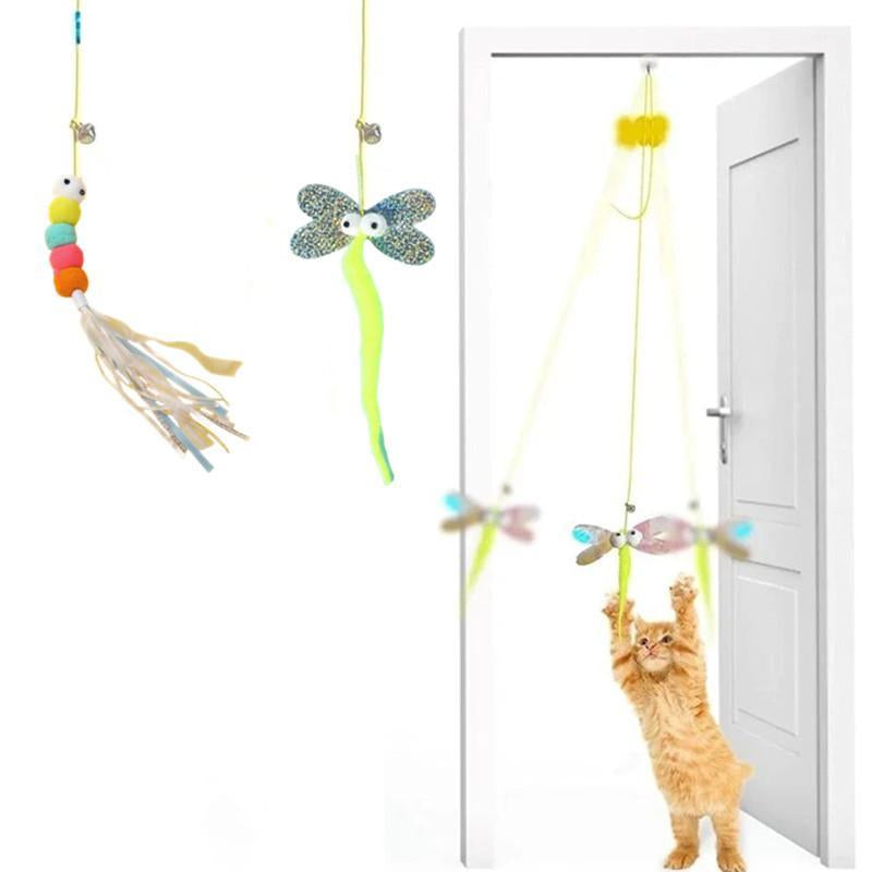 Cat Teaser Toy, 10Pcs/Set Interactive Cat Teaser Toy, Pet Interactive Toy, Fun Indoor Cat Toy, Cats Chasing Toy, Dog Toys, Puppy Essentials