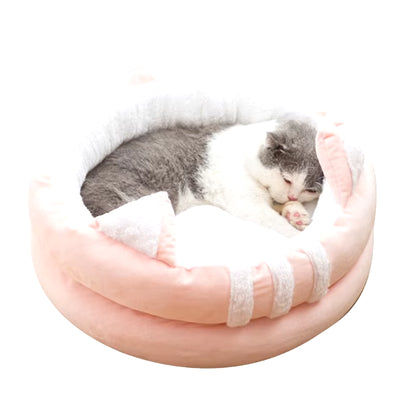 Portable Soft Dog Bed Kennel Multifunction Cat Cushion House Sleeping Accessory 91AD