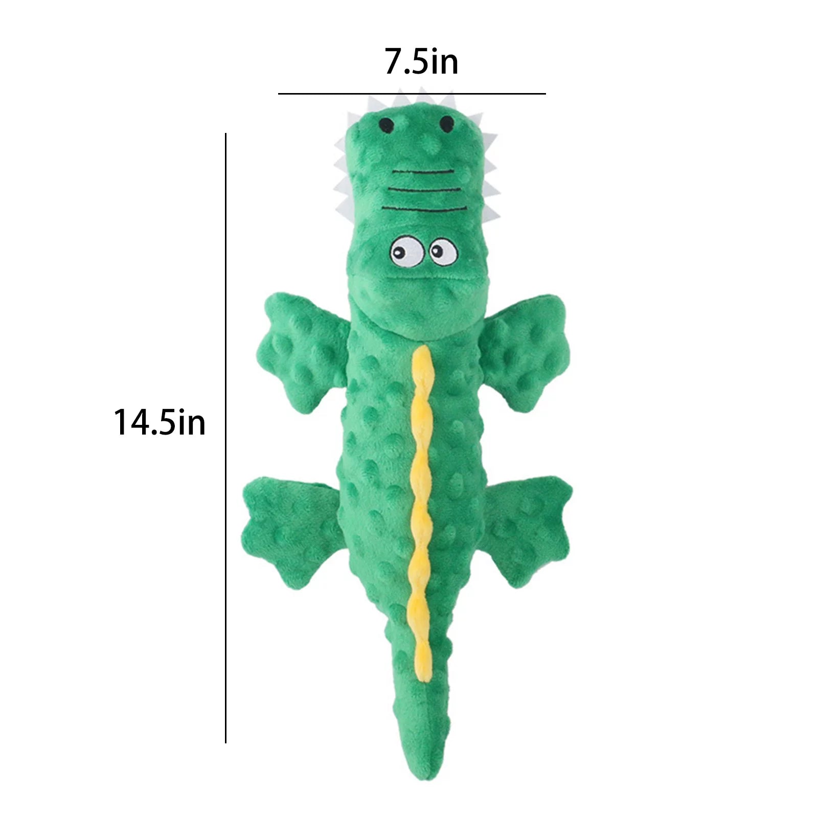 Clearance Plush Pet Toy for Dogs & Puppies Soft and Durable, Tough and Chew Resistant Green