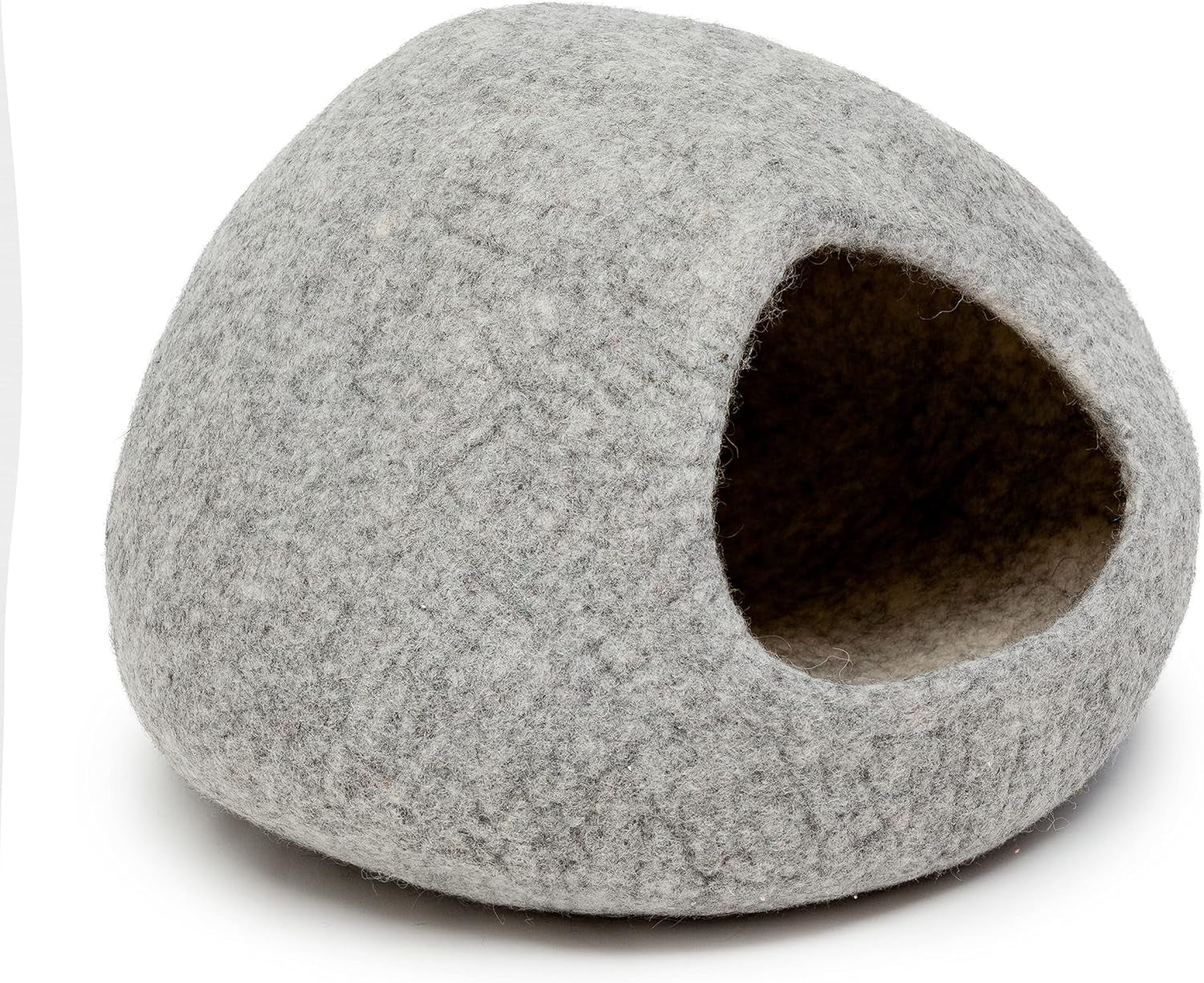 KOTE Cat Cave & Dog Cave | Enclosed Cat Bed | Cat Hideaway | Pod Kitten Bed | Plain Grey