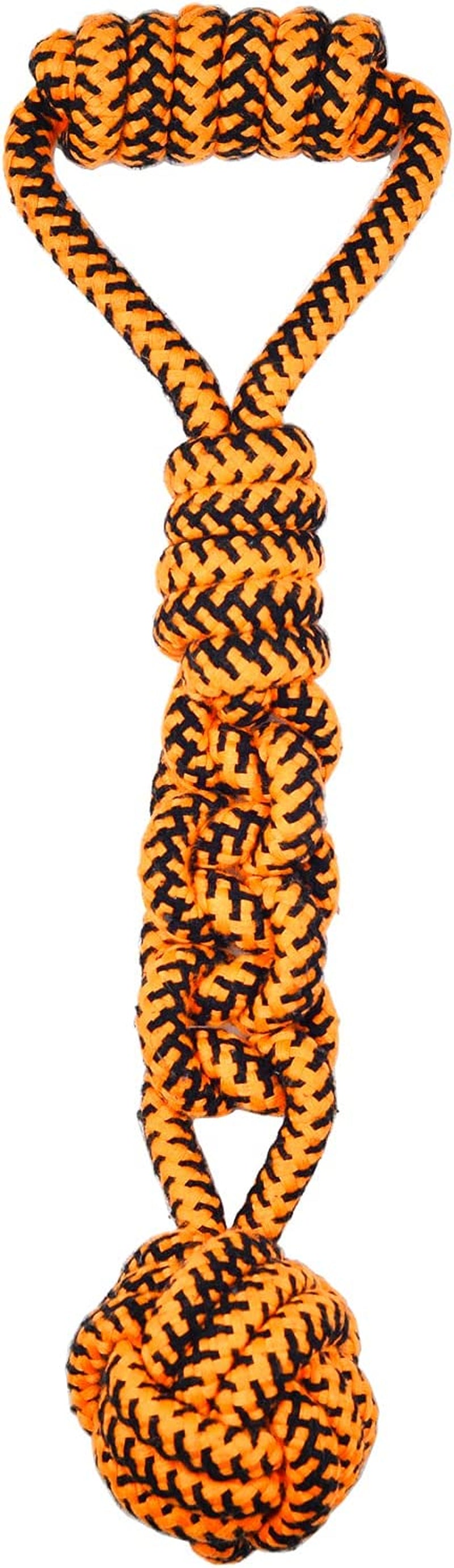 [Reliable Version] Dog Toys - Chew Toys - Squeak Toys - Christmas Elk Dog Toys - Long-Lasting Elastic Rope with Ball - 100 Natural Cotton Rope - Dog Toy Pack - Gifts for Dog 6Pack Set