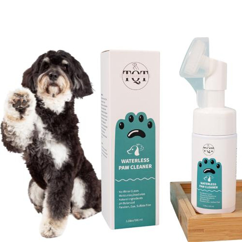 TQT Pet Paw Cleaner Cats Dog Feet Cleaner 100Ml Pet Paw Cleanser Deep Cleansing Dog, Foot Pad Care Gentle, Effective Cat Dog Feet Cleaner