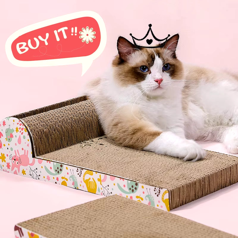 High-Quality Cat Scratching Corrugated Board Grinding Claw Plate Pet Interactive Toy Nail Care Nail Grinding Pet Bed Catnip