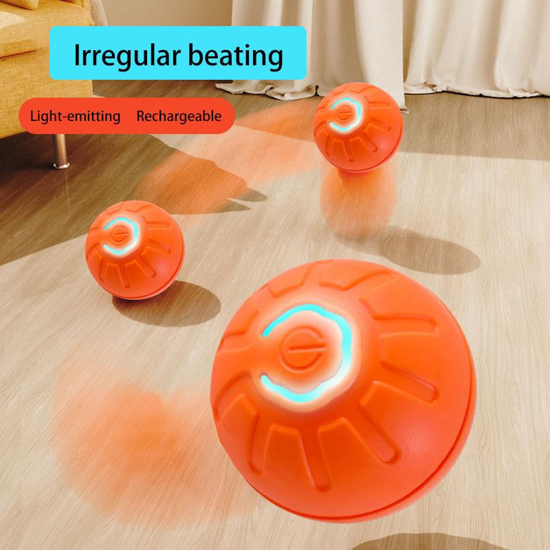 Interactive Dog Toys Dog Ball,Durable Active Rolling Ball Wicked Ball,Automatic Moving Bouncing Rotating Ball for Puppy/Small/Medium Dogs,Usb Rechargeable,Fun and Engaging Gift