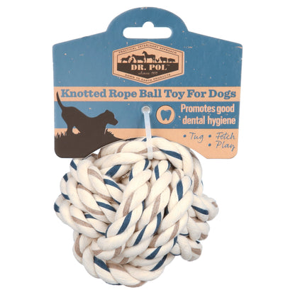 Cotton Knotted Rope Ball Fetch Dog Toy