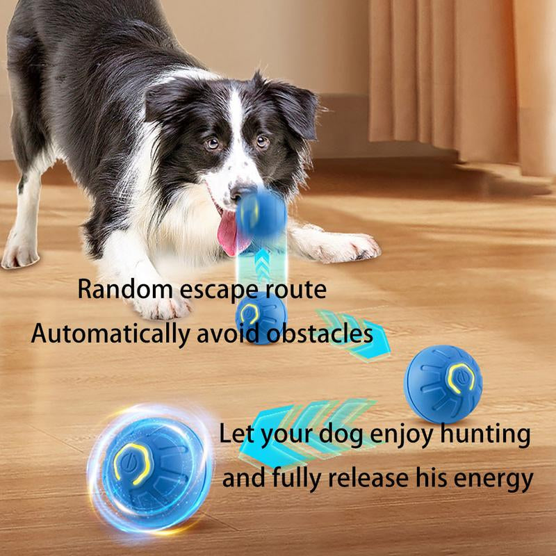 Interactive Dog Toys Dog Ball,Durable Active Rolling Ball Wicked Ball,Automatic Moving Bouncing Rotating Ball for Puppy/Small/Medium Dogs,Usb Rechargeable,Fun and Engaging Gift