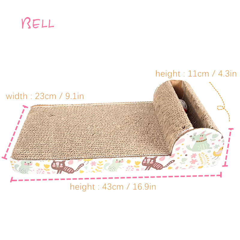 High-Quality Cat Scratching Corrugated Board Grinding Claw Plate Pet Interactive Toy Nail Care Nail Grinding Pet Bed Catnip