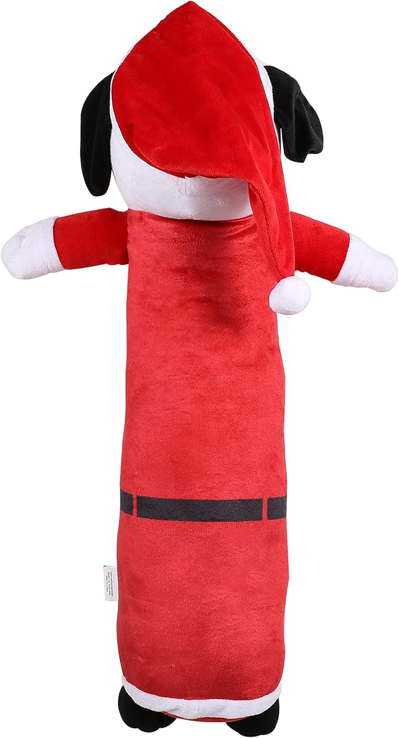 24" Holiday Snoopy Santa Bobo Body Plush Figure Dog Toy with Squeaker | Snoopy Plush Dog Toys, Holiday Dog Toys | Squeaky Dog Toys - Large Dog Toys from Peanuts Comic Strip