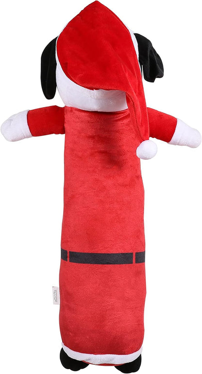 24" Holiday Snoopy Santa Bobo Body Plush Figure Dog Toy with Squeaker | Snoopy Plush Dog Toys, Holiday Dog Toys | Squeaky Dog Toys - Large Dog Toys from Peanuts Comic Strip