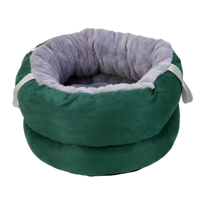 Portable Soft Dog Bed Kennel Multifunction Cat Cushion House Sleeping Accessory 91AD