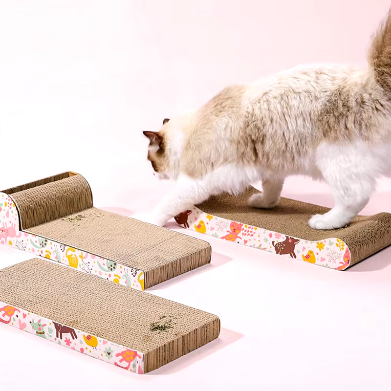 High-Quality Cat Scratching Corrugated Board Grinding Claw Plate Pet Interactive Toy Nail Care Nail Grinding Pet Bed Catnip