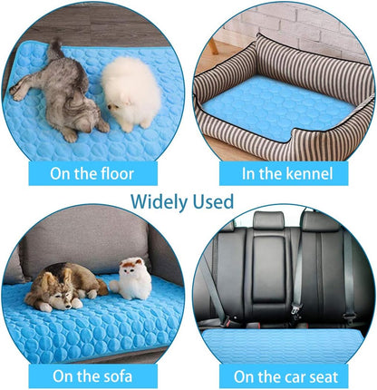 Dog Cooling Mat, Pet Cooling Pads for Dogs, Summer Cooling Bed for Cats, Portable Pet Cooling Cushion for Home or Outdoor