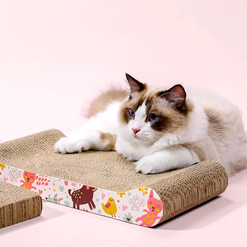 High-Quality Cat Scratching Corrugated Board Grinding Claw Plate Pet Interactive Toy Nail Care Nail Grinding Pet Bed Catnip