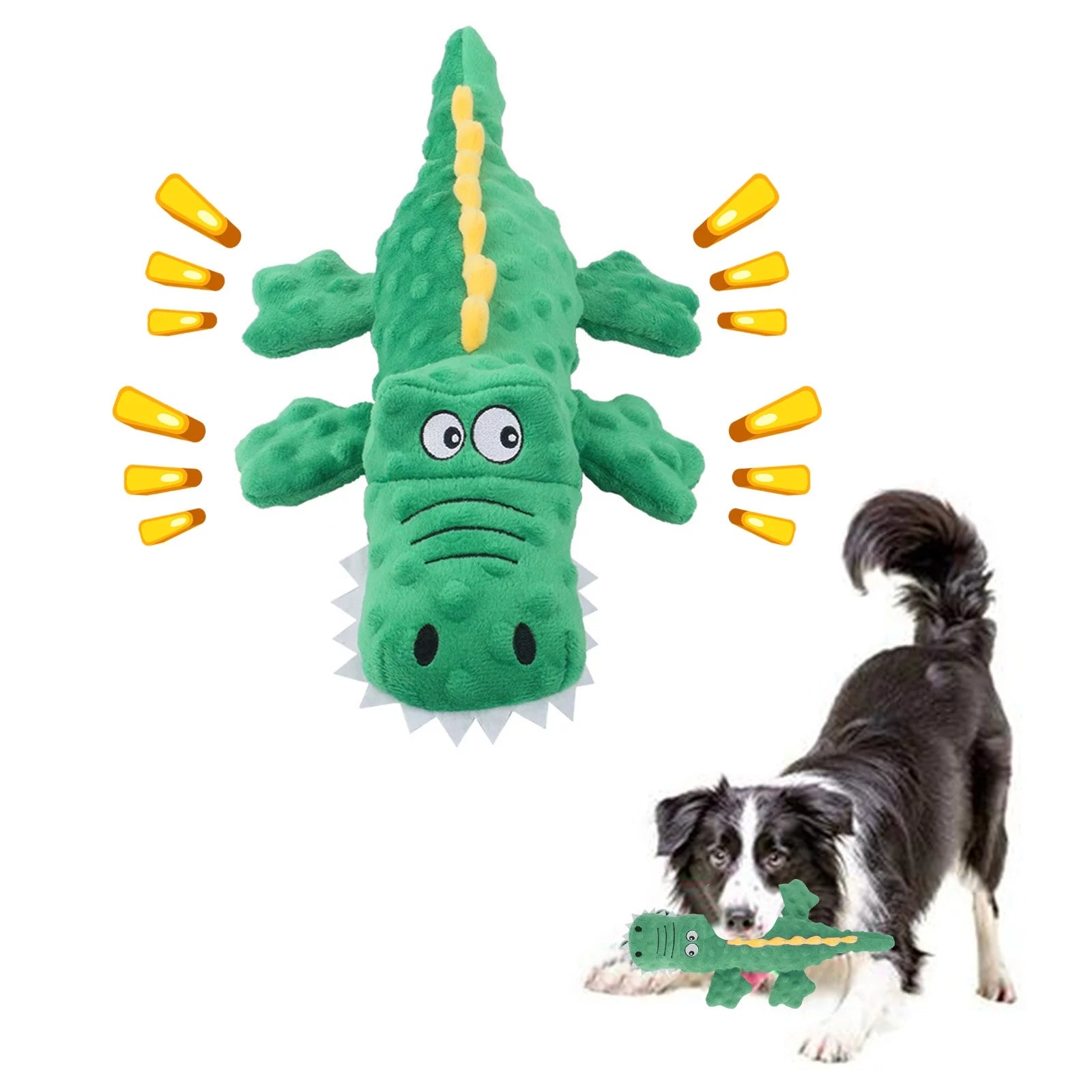 Clearance Plush Pet Toy for Dogs & Puppies Soft and Durable, Tough and Chew Resistant Green