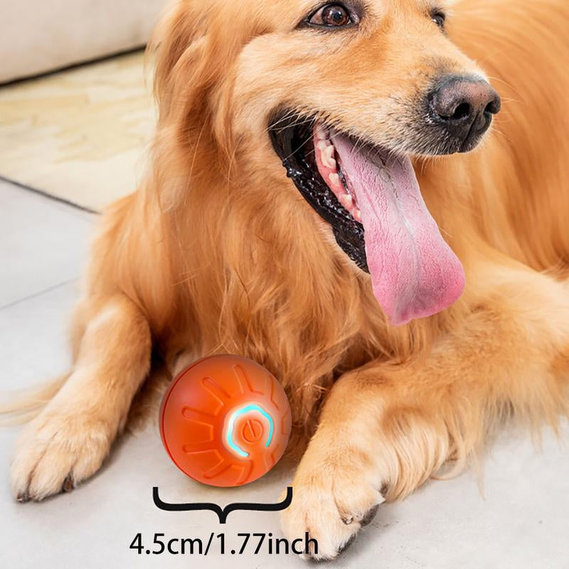 Interactive Dog Toys Dog Ball,Durable Active Rolling Ball Wicked Ball,Automatic Moving Bouncing Rotating Ball for Puppy/Small/Medium Dogs,Usb Rechargeable,Fun and Engaging Gift