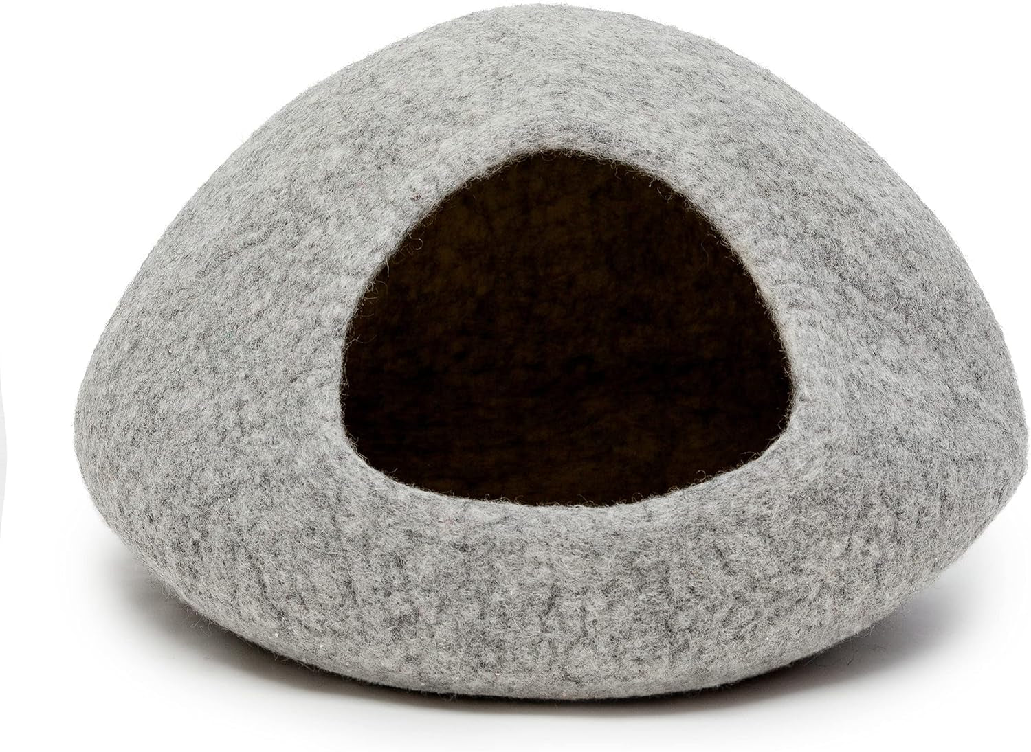 KOTE Cat Cave & Dog Cave | Enclosed Cat Bed | Cat Hideaway | Pod Kitten Bed | Plain Grey