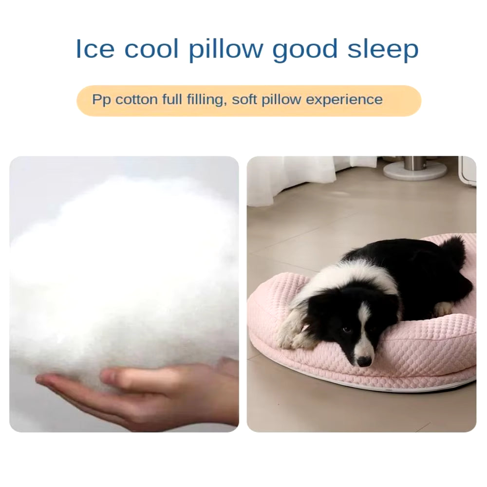 2024 Summer Pet Cooling Mat Cool Ice Silk Sleeping Pad for Dog Cat Small Animal Soft Moisture-Proof