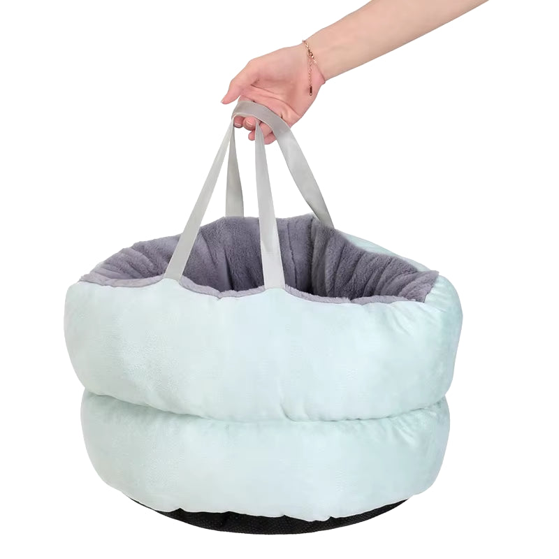 Portable Soft Dog Bed Kennel Multifunction Cat Cushion House Sleeping Accessory 91AD