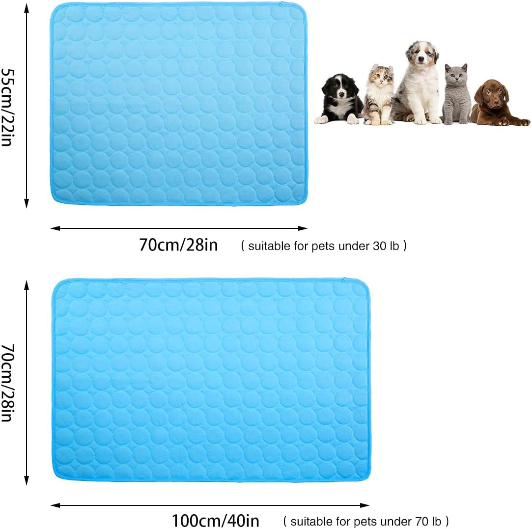 Dog Cooling Mat, Pet Cooling Pads for Dogs, Summer Cooling Bed for Cats, Portable Pet Cooling Cushion for Home or Outdoor