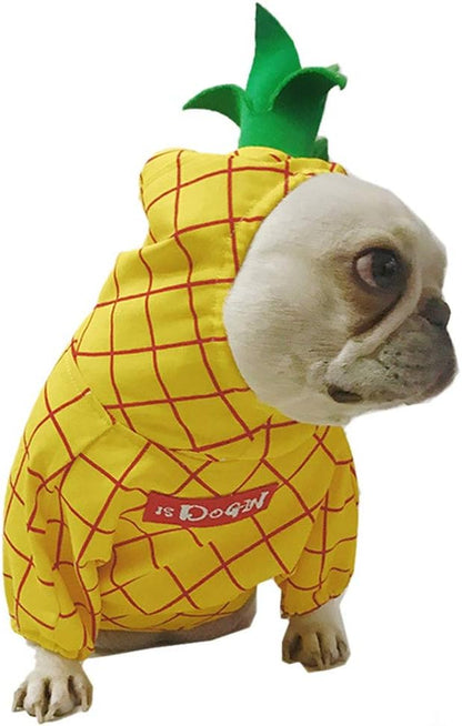 Pineapple Pet Costume, Halloween Pet Dogs Cosplay Coat for Party Christmas Special Events Costume