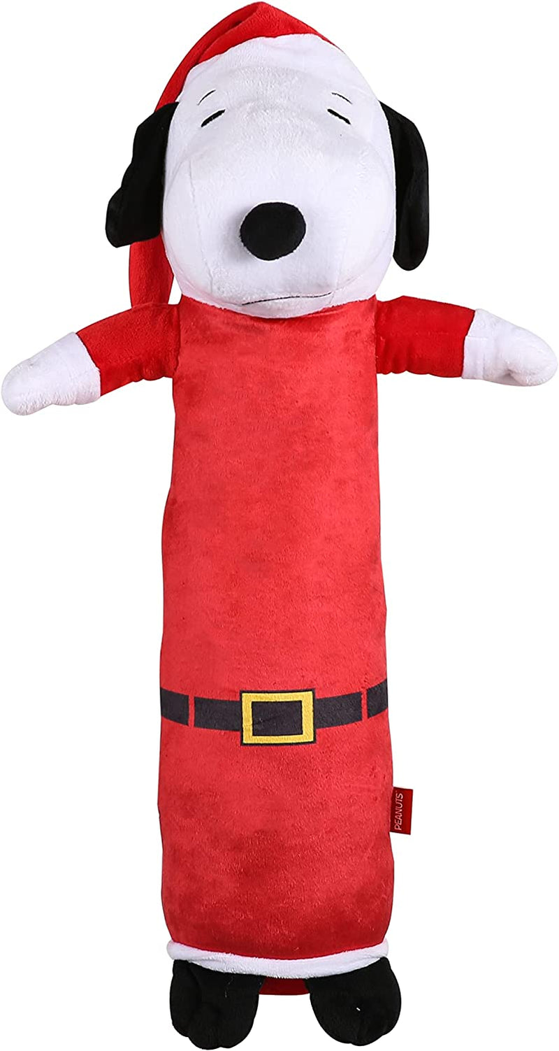 24" Holiday Snoopy Santa Bobo Body Plush Figure Dog Toy with Squeaker | Snoopy Plush Dog Toys, Holiday Dog Toys | Squeaky Dog Toys - Large Dog Toys from Peanuts Comic Strip