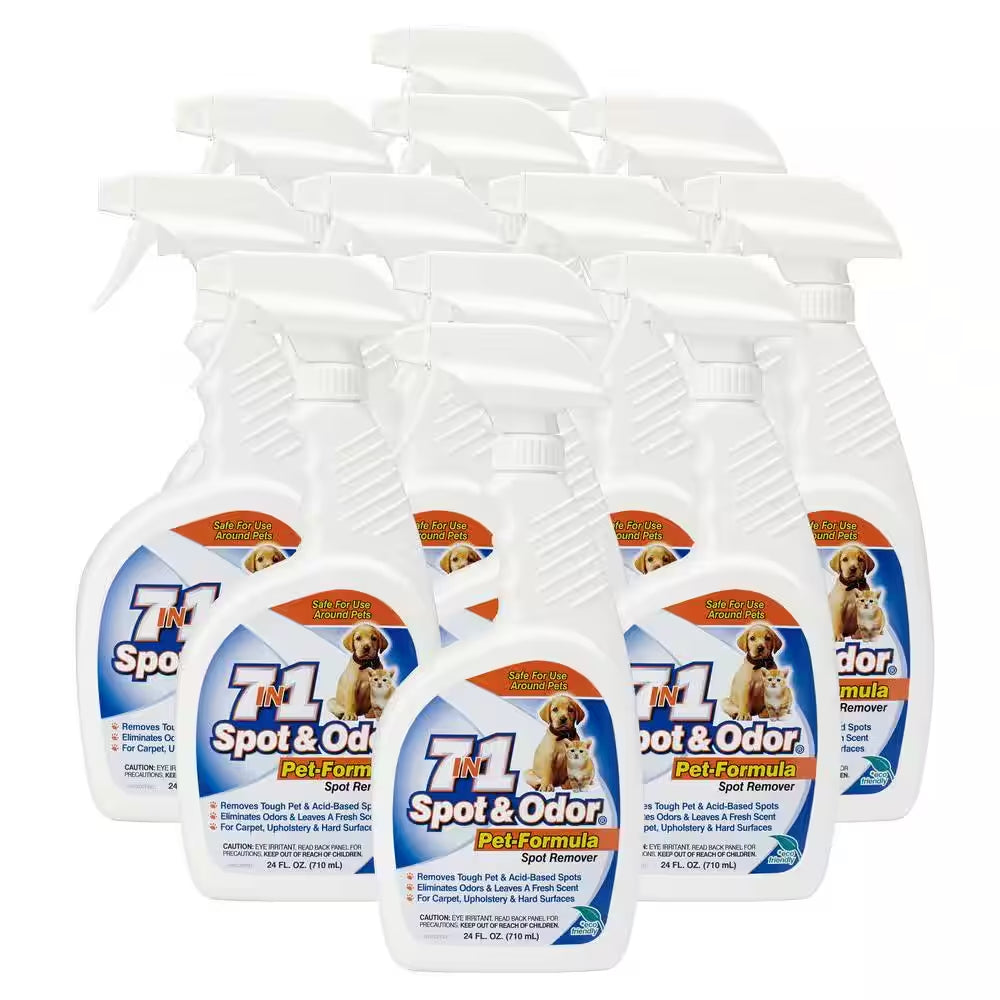 24 Oz. Spot and Odor-Pet Formula Spot Remover Spray Bottle (12-Pack)