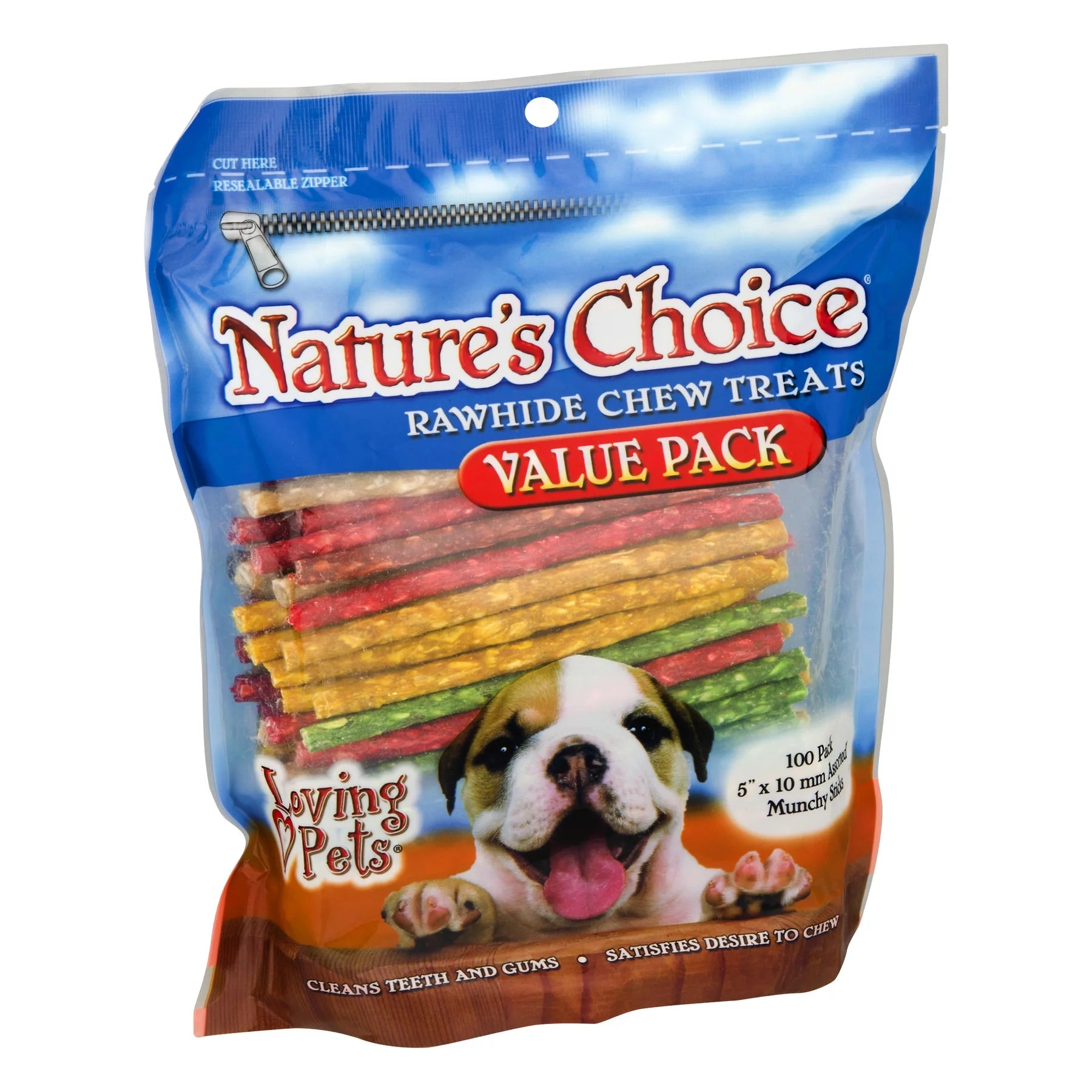 Nature'S Choice Rawhide Chew Treats for Dogs, 100.0 PACK