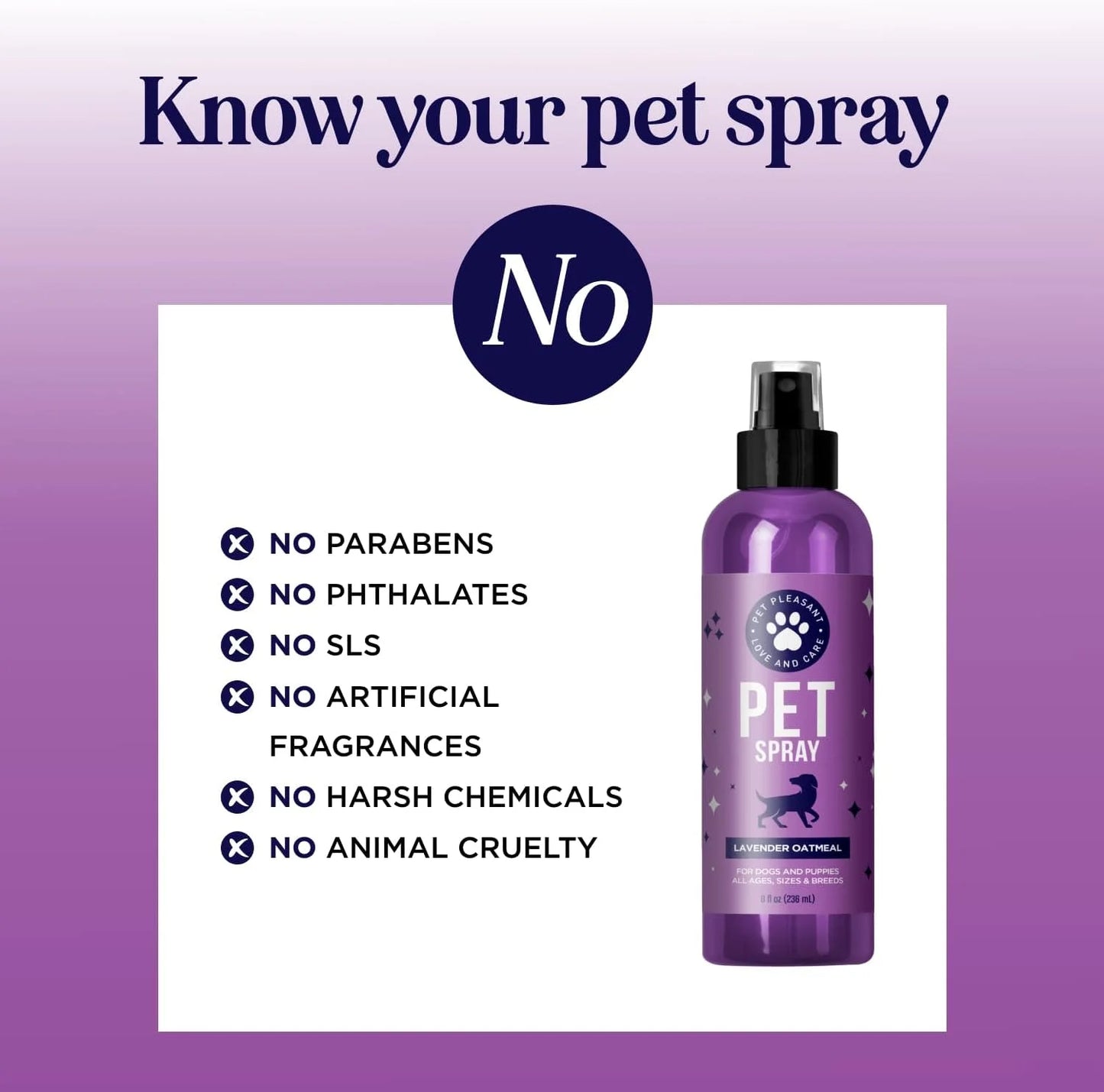 Pet Odor Eliminator Spray Cleaner - Honeydew Lavender Pet Smell Eliminator - Dog Deodorizing Spray for Home and Car - Smelly Spray for Dogs with Lavender - Dog Grooming Spray for Home