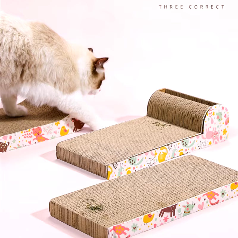 High-Quality Cat Scratching Corrugated Board Grinding Claw Plate Pet Interactive Toy Nail Care Nail Grinding Pet Bed Catnip