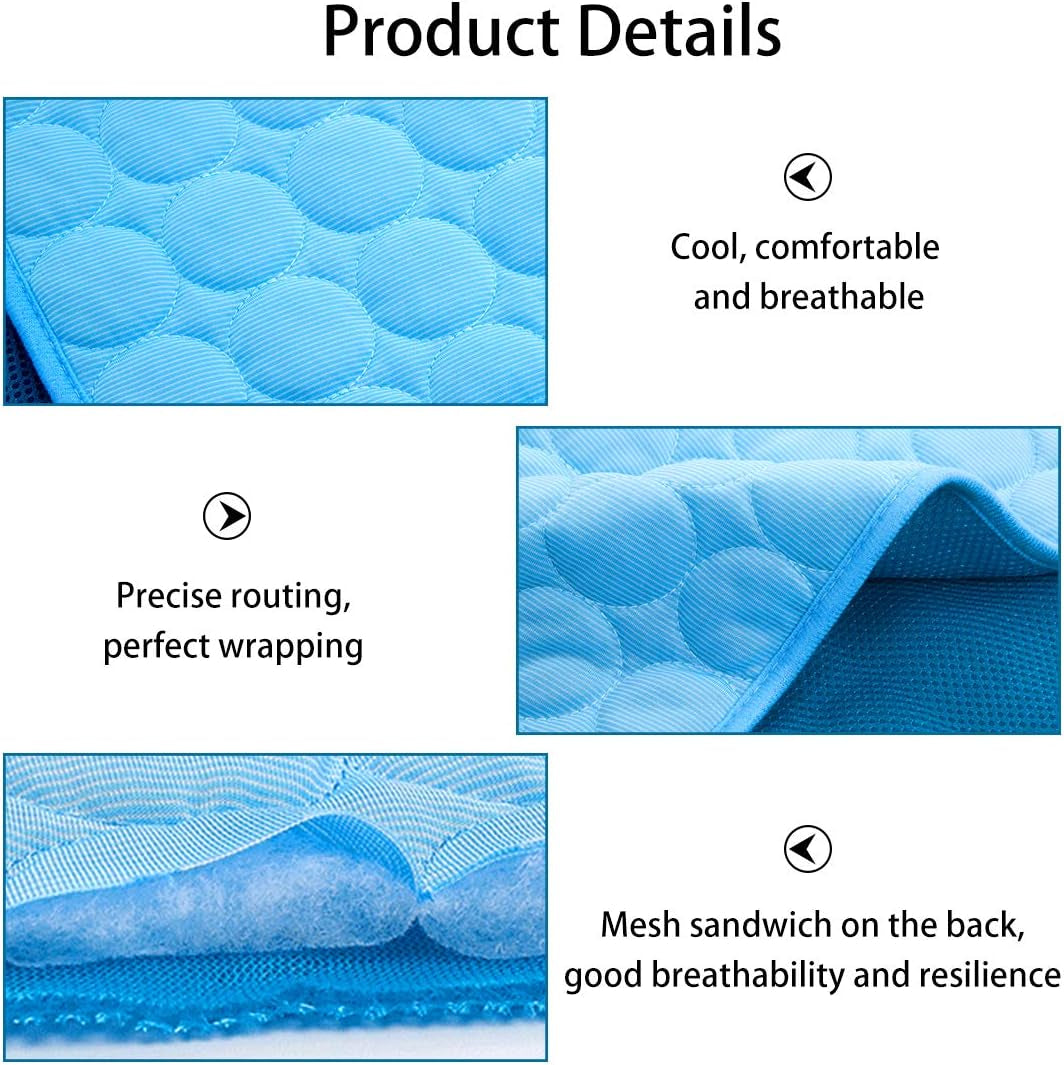 Dog Cooling Mat, Pet Cooling Pads for Dogs, Summer Cooling Bed for Cats, Portable Pet Cooling Cushion for Home or Outdoor