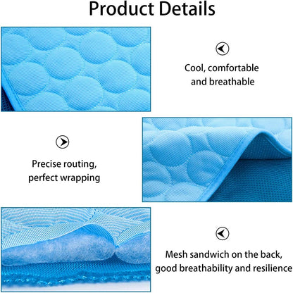 Dog Cooling Mat, Pet Cooling Pads for Dogs, Summer Cooling Bed for Cats, Portable Pet Cooling Cushion for Home or Outdoor