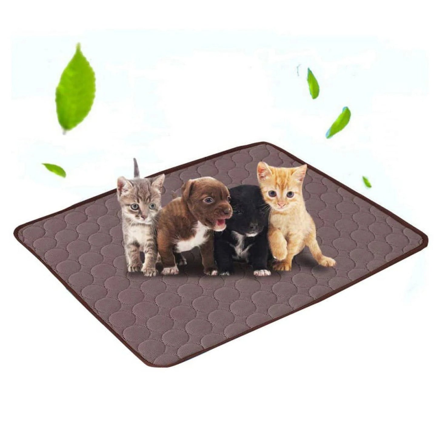 Summer Cooling Mat for Dogs Cats Pet Cooling Mat Dogs Cats Chill Bed Indoor Summer Heat Relief Indoor Cool Cushion Gel Sleeping Pad Seat Pet Crate Pad Portable & Washable Pet Cooling Blanket