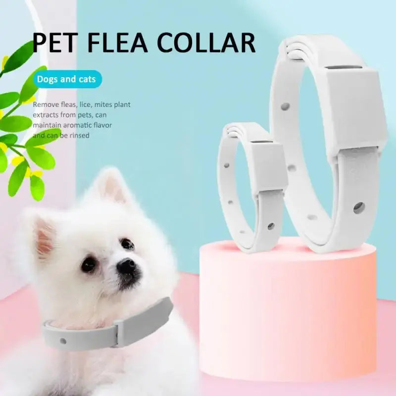 1PC Pet Flea Collar Cat Dog Anti-Flea Collar Pet Vitro Deworming Collar Anti-Mosquito Removes Flea and Tick Collars Pet Supplies